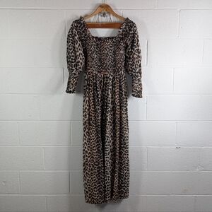 Ganni Leopard Print Dress